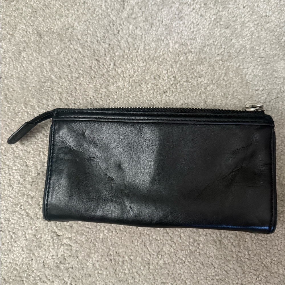 Vintage Y2K Marc by Marc Jacobs Totally Turnlock black leather Wallet - Picture 4 of 7